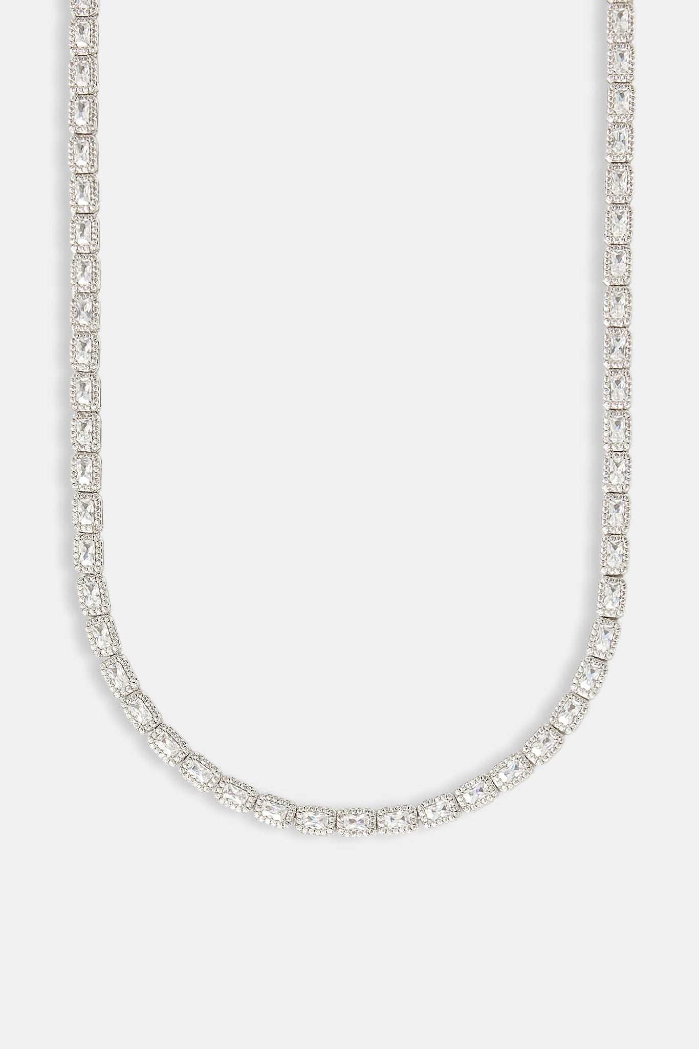 Iced Bezel Cluster Tennis Chain - 6mm